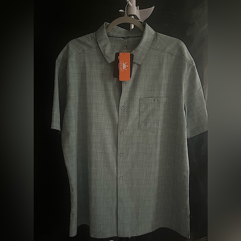 •Mens shirt by Kuhl • XL• New with Tags• Blue•